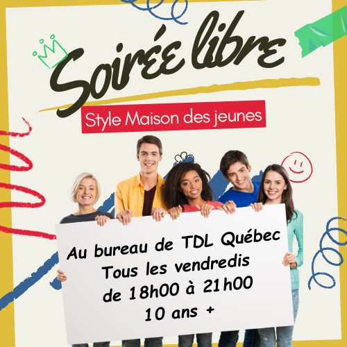 Soirée libre – Style Maison des jeunes